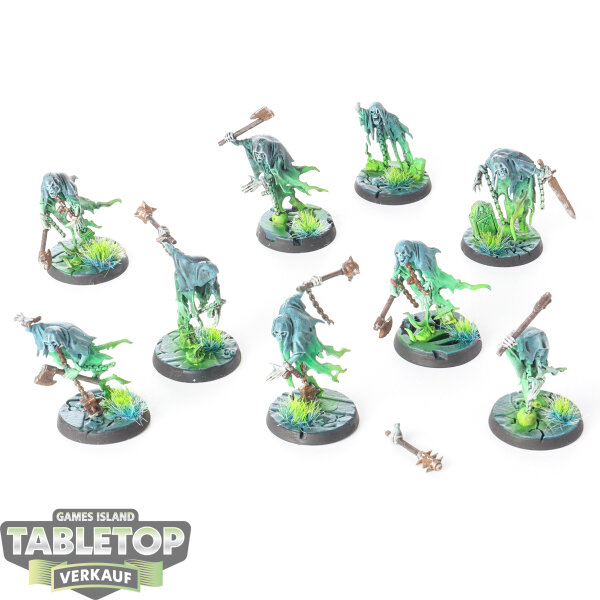 Nighthaunt - 9x Chainrasp Hordes - bemalt