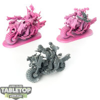 Chaos Space Marines - 3 Chaos Bikers - grundiert