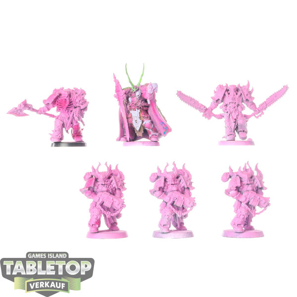 Chaos Space Marines - 6 Chosen classic - grundiert