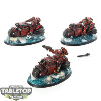 Blood Angels - 3 Outriders - bemalt