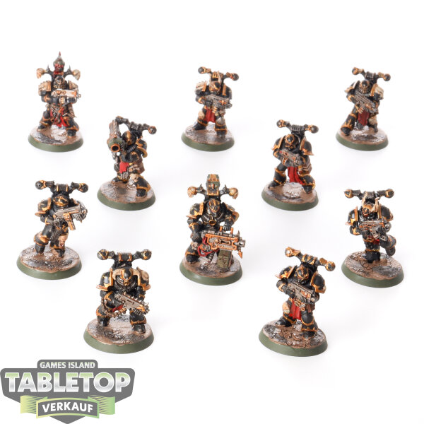Chaos Space Marines - 10x Legionaries - bemalt