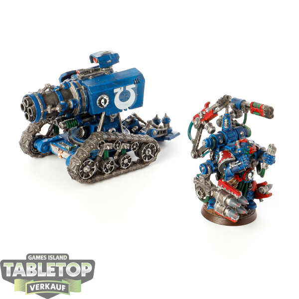 Space Marines - Thunderfire Cannon & Techmarine - bemalt