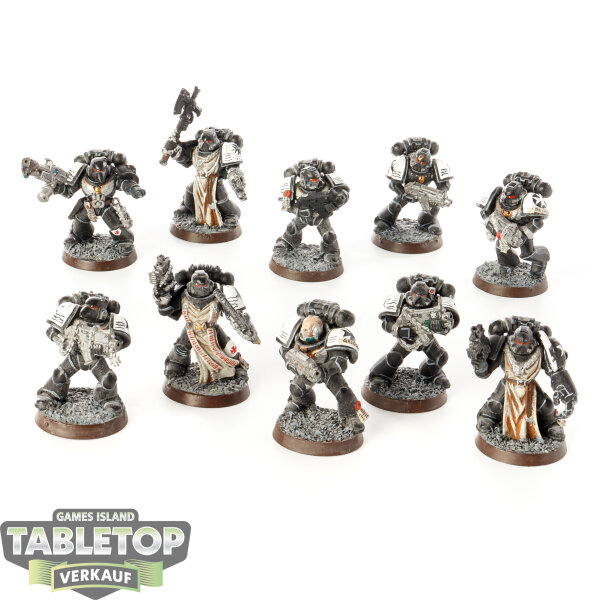 Black Templars - 10x Primaris Crusader Squad klassischscouts - bemalt