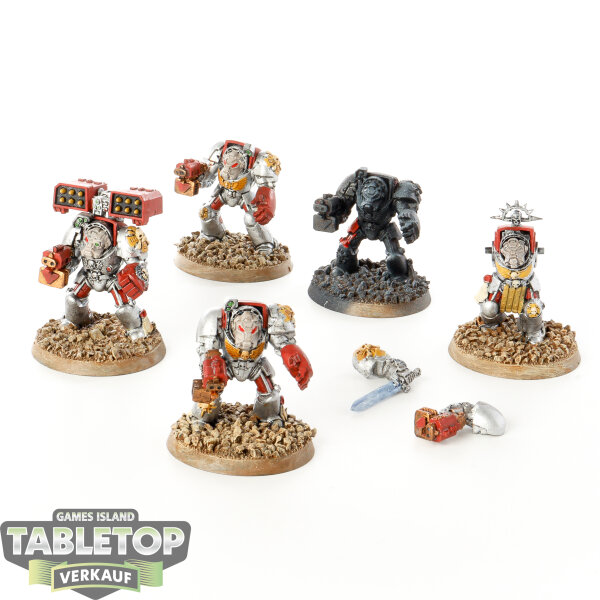 Space Marines - 5x Terminator Squad - teilweise bemalt