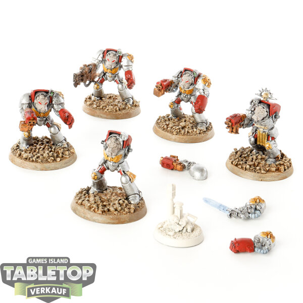 Space Marines - 5x Terminator Squad - teilweise bemalt