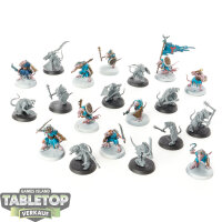 Skaven - 20x Clanrats - teilweise bemalt