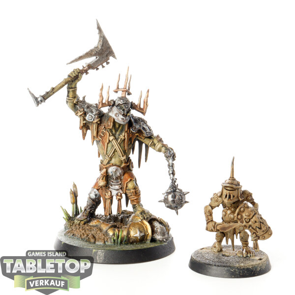 Orruk Warclans - Killaboss with Stab-grot - teilweise bemalt