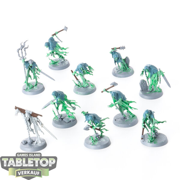Nighthaunt - 10 x Chainrasp Hordes - teilweise bemalt