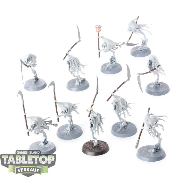 Nighthaunt - 10 x Grimghast Reapers - teilweise bemalt