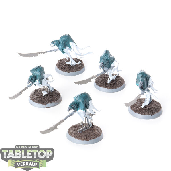 Nighthaunt - 5 x Glaivewraith Stalkers - teilweise bemalt