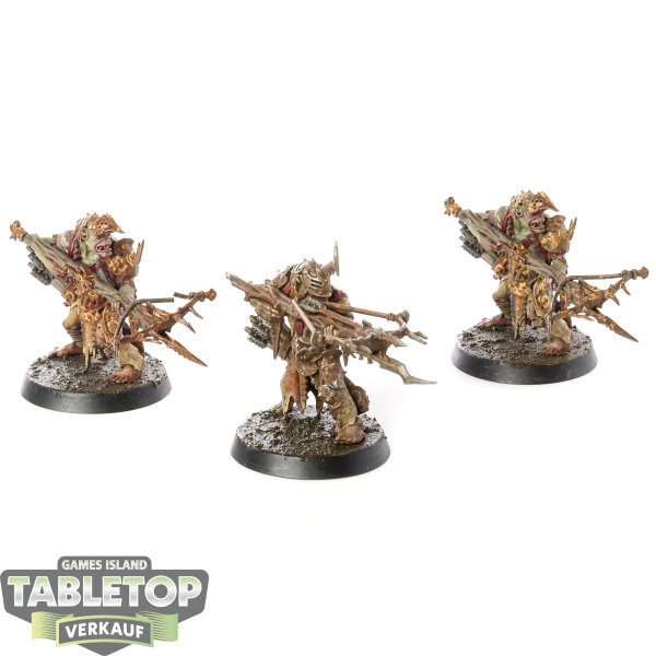 Orruk Warclans - 3x Man-Skewer Boltboyz - bemalt