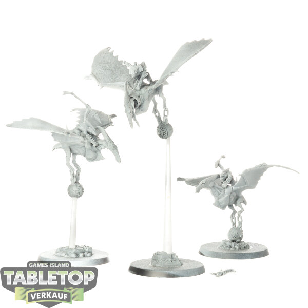 Seraphon - 3x Terradon Riders - grundiert