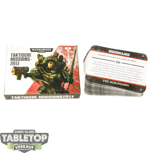 Warhammer 40k - Tactical Objective Cards 7th Edition - Maelstrom - deutsch