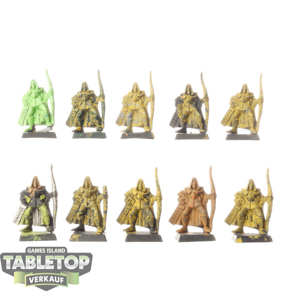 Wood Elf Realms - 10x Wood Elf Archers - teilweise bemalt