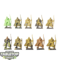 Wood Elf Realms - 10x Wood Elf Archers - teilweise bemalt