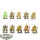 Wood Elf Realms - 10x Wood Elf Archers - teilweise bemalt