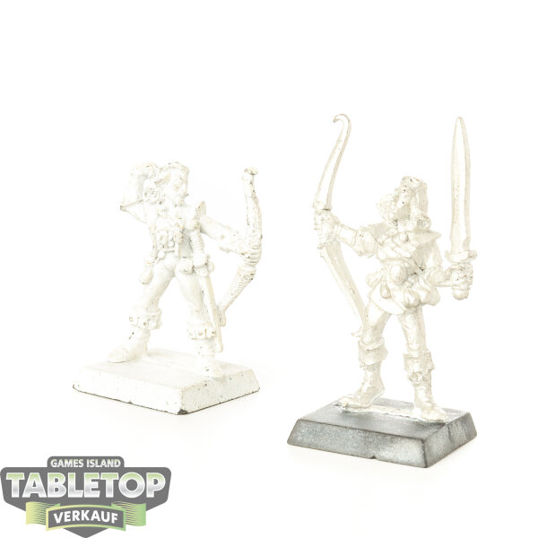 Wood Elf Realms - 2x Wood Elf Scouts - teilweise bemalt