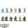 HdR Figuren - Gut - 12x Warriors of Rohan klassisch - teilweise bemalt
