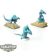 Malifaux - 3 Silurid - grundiert