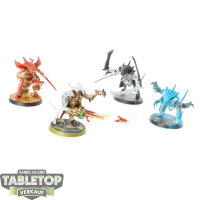 Tyraniden - 4x Tyranid Warriors - teilweise bemalt