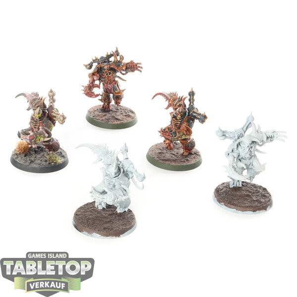 Chaos Space Marines - 5 x Possessed - teilweise bemalt