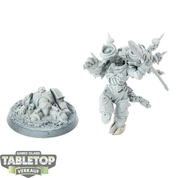 Chaos Space Marines - Haarken Worldclaimer, Herald of the Apocalypse - teilweise bemalt