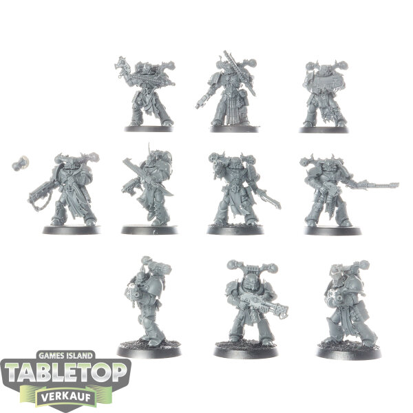 Chaos Space Marines - 10 x Legionaries - unbemalt