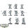 Chaos Space Marines - 10 x Legionaries - unbemalt