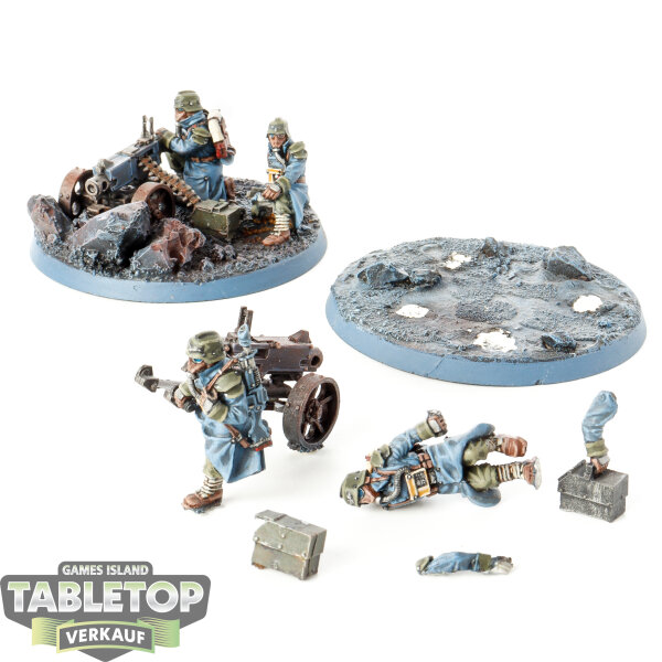 Astra Militarum - Death Korps of Krieg Heavy Bolter Squad classic - bemalt