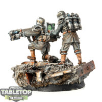 Astra Militarum - Death Korps of Krieg Engineers with Mole Launcher - gut bemalt