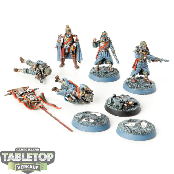 Astra Militarum - Death Korps of Krieg Command HQ Squad classic - bemalt