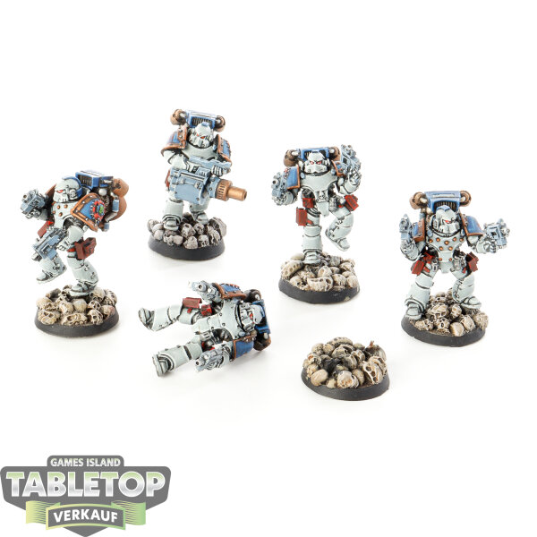 Horus Heresy - World Eaters Legion MKIV Destroyer Squad with Jump Packs - bemalt