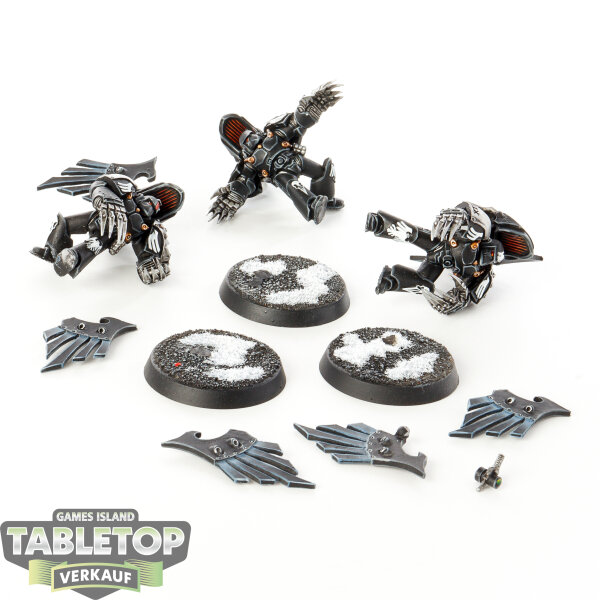 Horus Heresy - 3 Raven Guard Dark Fury Assault Squad - bemalt