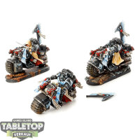 Dark Angels - Ravenwing Bike Squadron - gut bemalt