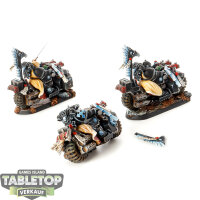 Dark Angels - Ravenwing Bike Squadron - gut bemalt