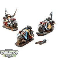 Dark Angels - Ravenwing Bike Squadron - gut bemalt
