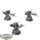 Orruk Warclans - 3x Man-Skewer Boltboyz - grundiert