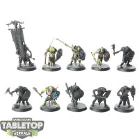 Orruk Warclans - 10x Gutrippaz - teilweise bemalt