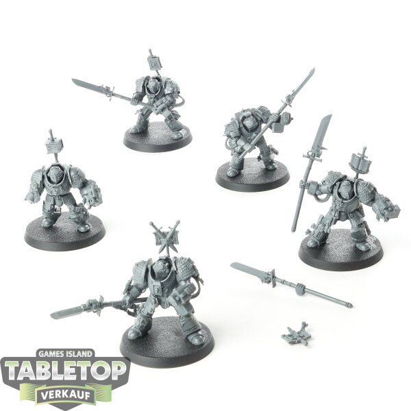Grey Knights - 5x Grey Knights Terminator Squad - unbemalt