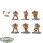 Adeptus Custodes - 6 x Custodian Guard Squad with Legio Custodes Sagittarum Upgrade - bemalt