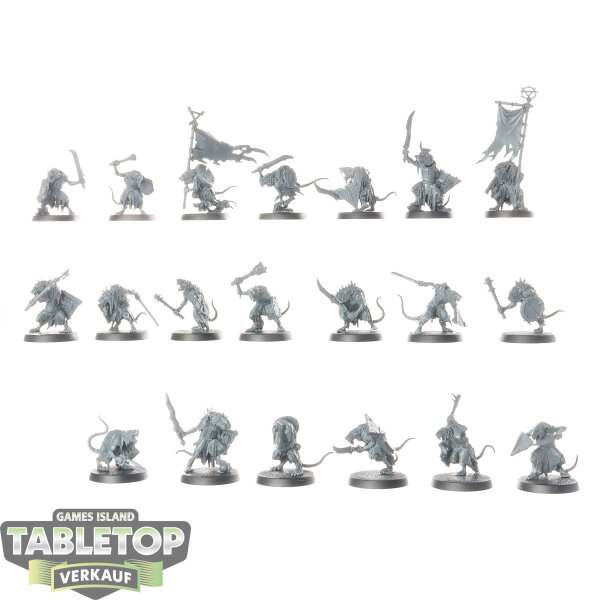 Skaven - 20 x Clanrats - unbemalt