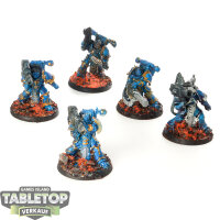 Chaos Space Marines - 5 x Havocs - teilweise bemalt