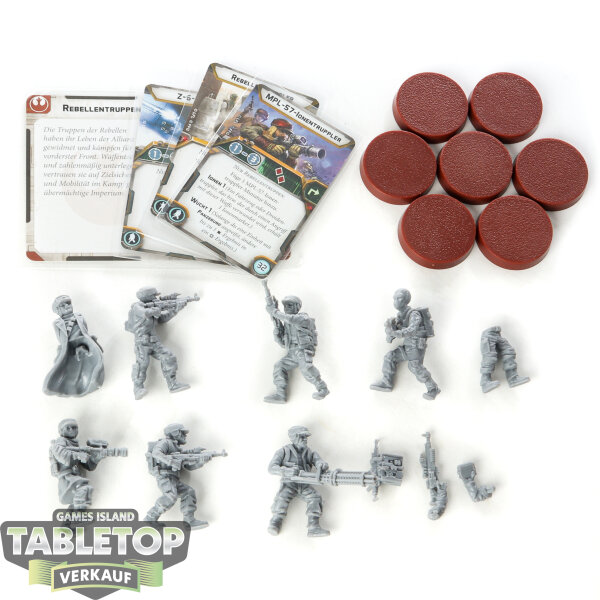 Rebellen - 7x Rebel Troopers klassisch - teilweise gebaut
