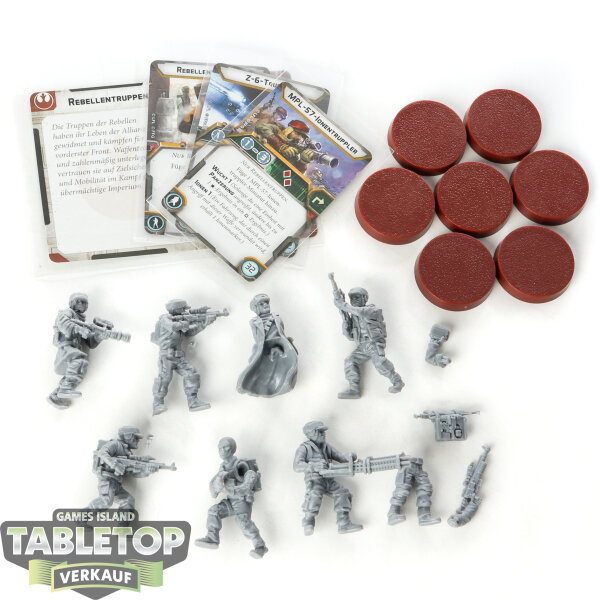 Rebellen - 7x Rebel Troopers klassisch - teilweise gebaut