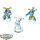 Thousand Sons - 3 Rubric Marines klassisch - teilweise bemalt
