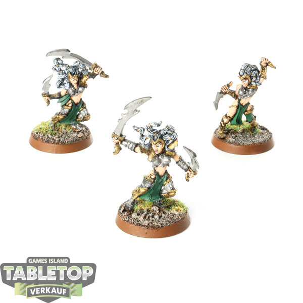 Daughters of Khaine - 3 Witch Aelves klassisch - bemalt
