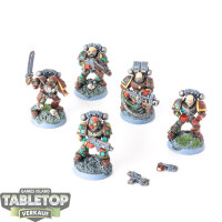 Space Marines - 5 Tactical Squad classic - bemalt