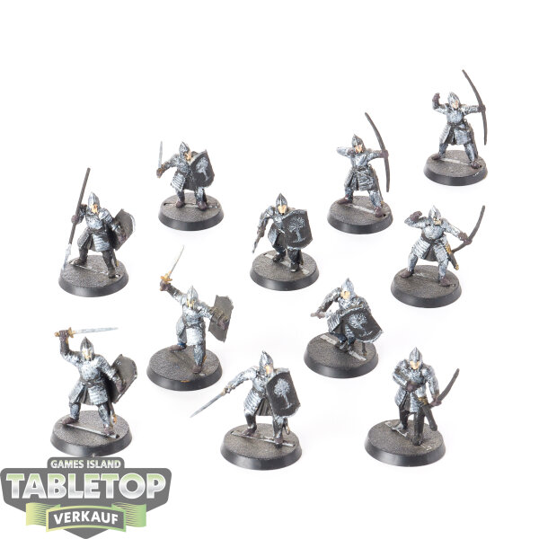HdR Figuren - Gut - 12 Warriors of Minas Tirith - teilweise bemalt