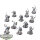 HdR Figuren - Gut - 12 Warriors of Minas Tirith - teilweise bemalt
