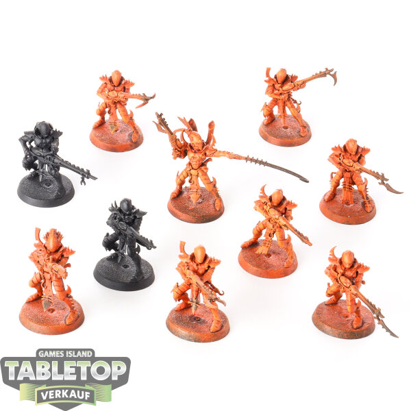 Drukhari - 10 x Kabalite Warriors - teilweise bemalt